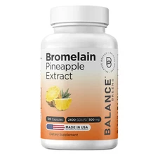 Balance Breens Bromelain 500mg, 120 Capsules - Pineapple Extract