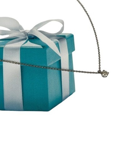 Tiffany & Co Platinum 0.20ct Round Diamond Solitaire Pendant Necklace 16" - Picture 3 of 11