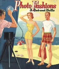 VINTGE 1953 PHOTO FASHIONS PAPER DOLL LASER REPRODUCTION~Org SIZE Uncut NO1 SELR