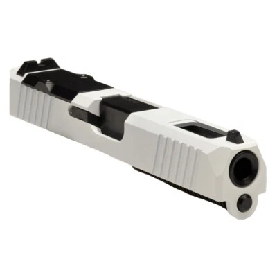 Complete Slide for Glock 19 Gen 3 - Stiffler Mfg White Cerakote Slide - NEW
