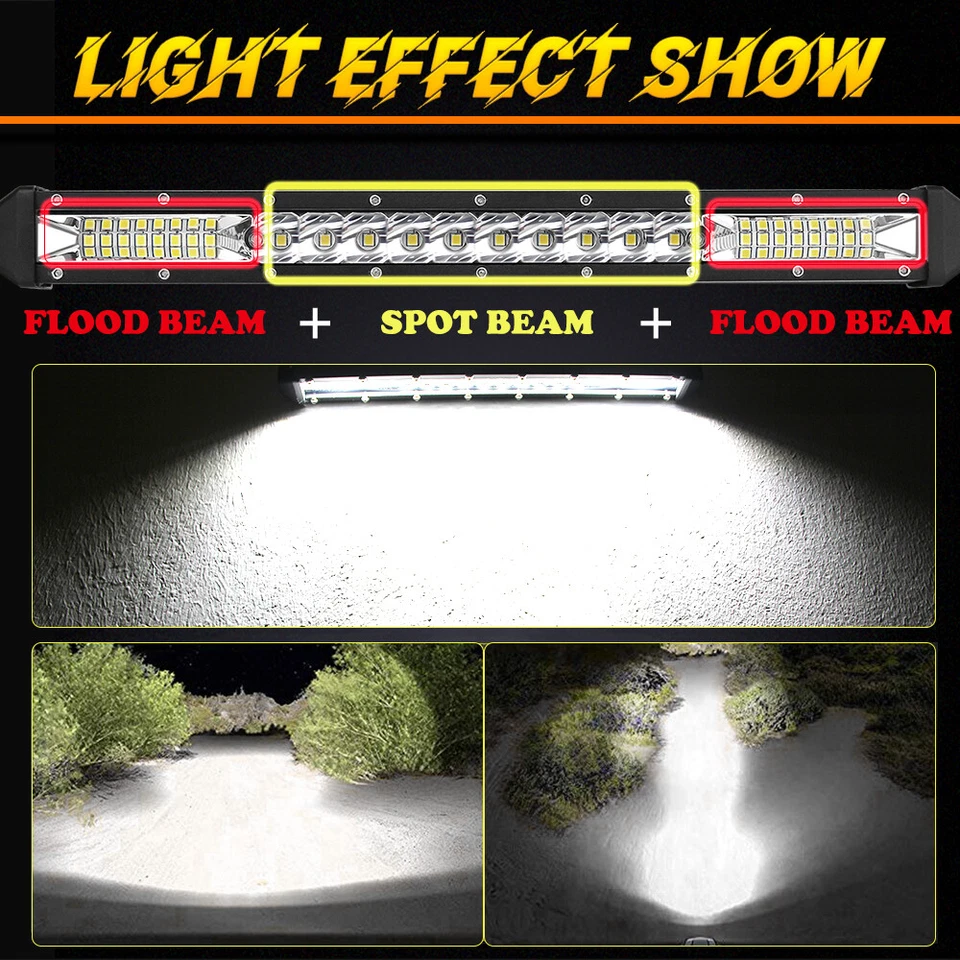 Barra de luz LED parrilla delantera de 30/32 pulgadas 2 piezas para Ford F250 F350 Super Duty 2011-2016 Foto 3 de 4