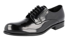 PRADA Welt Sewn Leather Derby Dress Shoes - 2EE207 - Black NEW -  US 7 EU 40