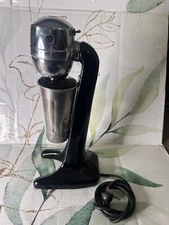 Vintage Hamilton Beach Milkshake Malt Mixer Model 30 Black  WORKS