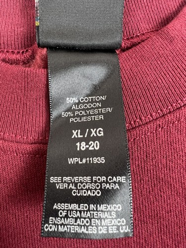 Vintage USA Olympics Sweatshirt Youth Extra Large 18-20 Red JCPenney - Picture 11 of 12
