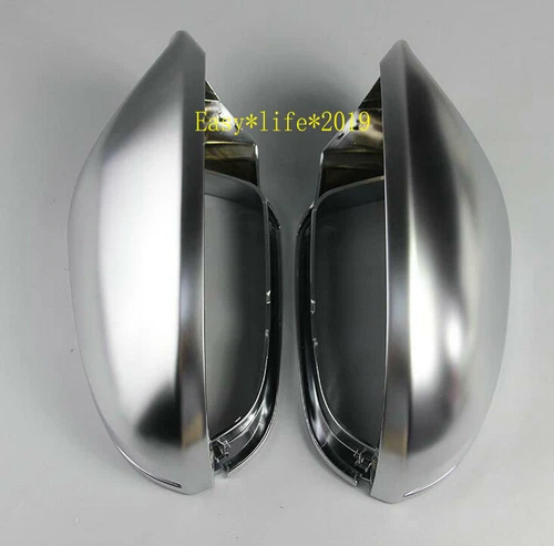 Chrome Side Rearview Mirror Cover Trim For Audi A6 C7 2012-2018