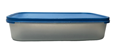 Vintage Tupperware Modular Mates Rectangular #1 Blue Seal Holds