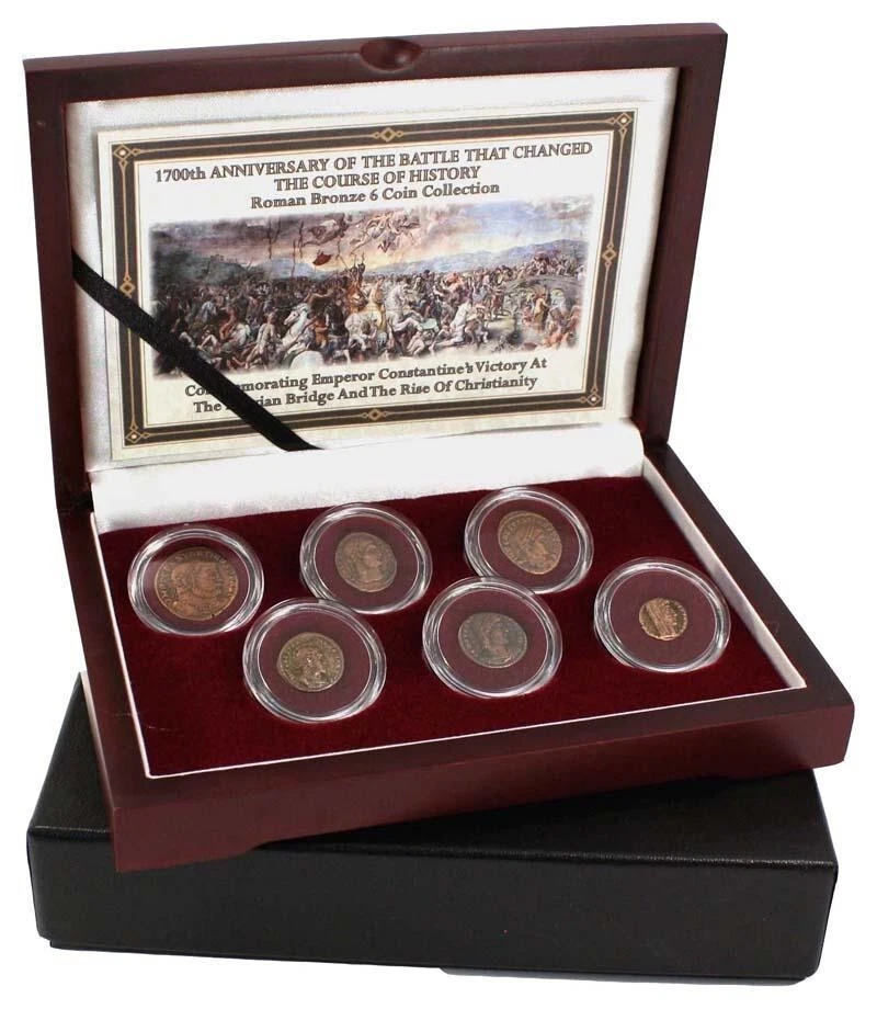 Battle of the Milvian Bridge - Constantine the Great’s Victory Bronze 6-Coin Set - Image 2 of 4