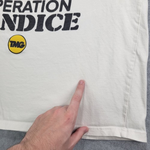 TMG Tiny Meat Gang Podcast Operation Candice T Shirt White Size Large - Picture 2 of 7