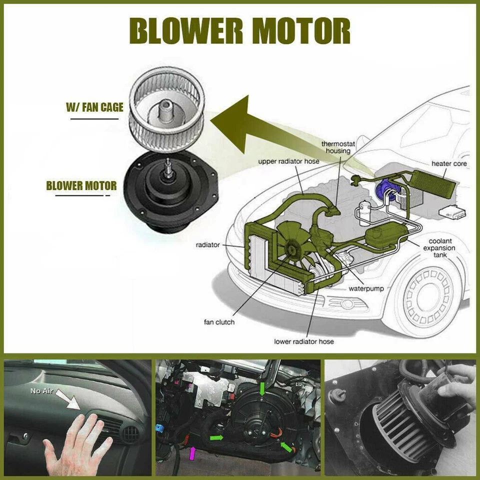 Motor de ventilador dianteiro para Kia Sorento 2007-2009 com gaiola de ventilador V6 3.3L 97109-3E260 - Imagem 2 de 4