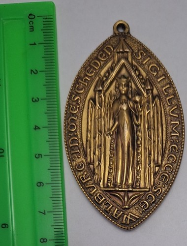 Medal Germany Antique 1000 Years City Meschede 959-1959 Seal Pendant Walburg - Picture 6 of 10