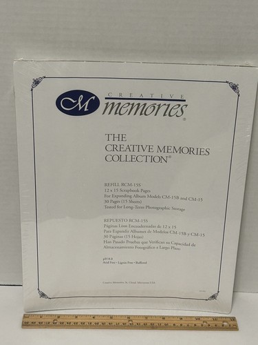 NEW Sealed - Creative Memories 12x15 Scrapbook Refill Pages 15 Sheets RCM-15S C1 - Picture 10 of 10
