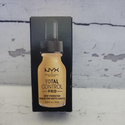   NYX Total Control Pro Drop Dropper Foundation 0.43oz 13mL TCPDF13 Golden