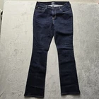Old Navy Jeans Women's 14 Long Curvy Boot-Cut Stretch Dark Wash Blue Denim