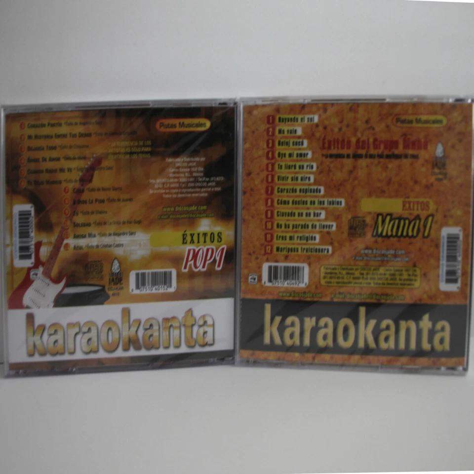 KARAOKE CD+G KARAOKANTA Pistas De Mana+Exito Pop Rayando El Sol 2 discos nuevos Foto 4 de 4
