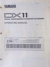 Yamaha DX11 FM Synthesizer Keyboard Original Owner's Manual Book, 1987, Japan.