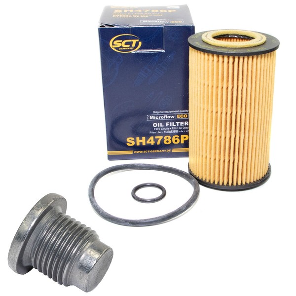 ÖLfilter SH4786P + ÖLablassschraube FüR Renault Twingo Clio Ii Kangoo Lpg-image
