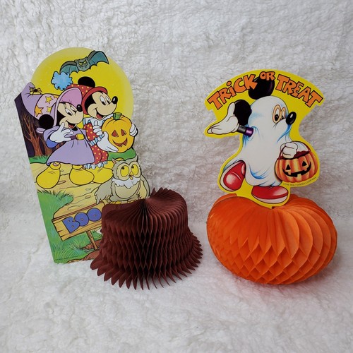 Vintage Disney Halloween Honeycomb Party Decoration Mickey Minnie (2) - Picture 7 of 9