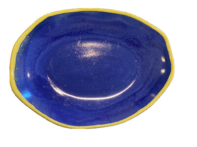 Maxwell Pottery Canada Handmade Salad Serving Bowl 13 1/4  x 10 