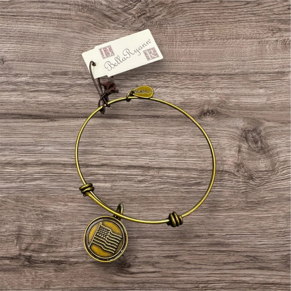 5 por $15 Nuevo Bella Ryann Inicial Pulsera Dije Latón Ajustable Foto 4 de 4