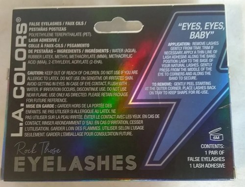 Eyelashes Glittery Blue "Eyes,Eyes,Baby" C42826 Limited Edition NEW LA Colors - Picture 2 of 3