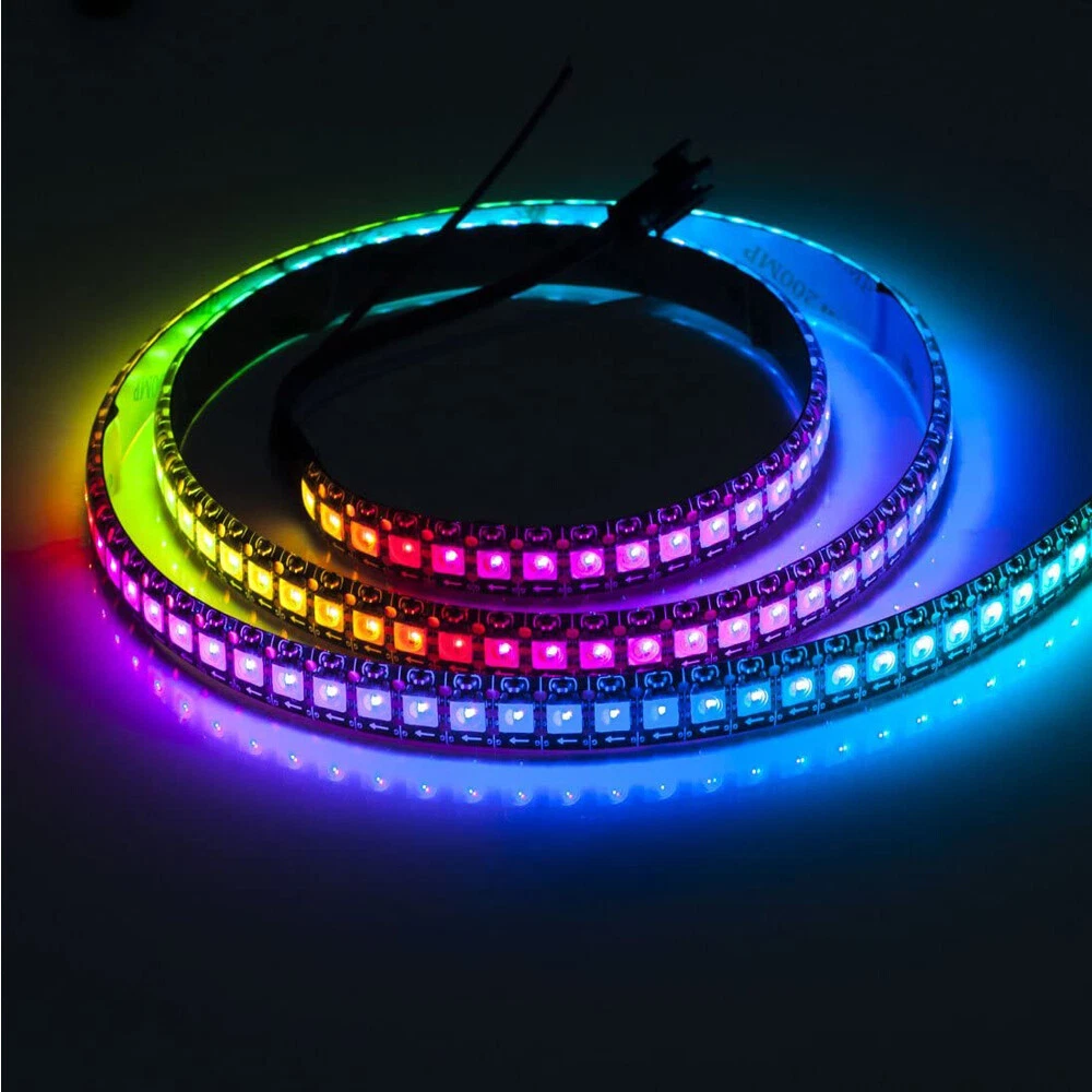 dis Spænding ambition WS2812B ARGB LED Strip light 1-5m Led Individual Addressable Tape Smart  Pixel 5V | eBay