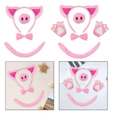 Pig Costume Set Photo Props Decoration Dress up for Stage Shows Carnival