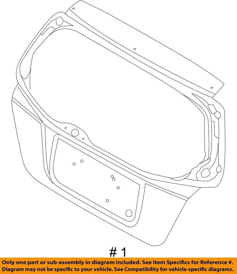 FITS 2004-2008 CHEVROLET AVEO AVEO5 PANEL L/GATE 96476665 -  NEW OEM 96476665 - Image 3 of 3