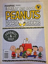 Penny Pres Great Big Book-Peanuts 75th Anniversary Word Seek Puzzles-Large Print