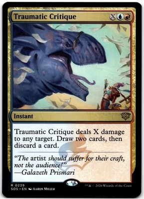 Traumatic Critique R Secrets of Strixhaven 239 SOS Scott Chou