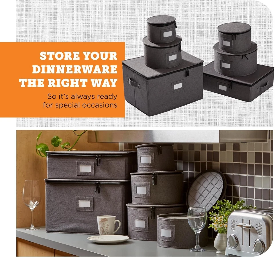 Stackable China Storage Containers - Ideal Kitchen Organizer - Image 4 of 4