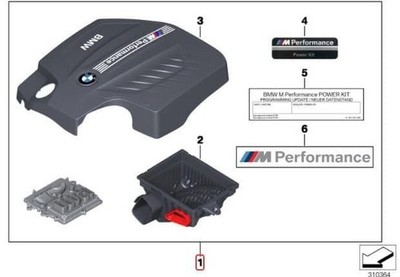 Genuine BMW F30 F31 335i F32 F33 453i N55 M Performance Power Kit + 35hp