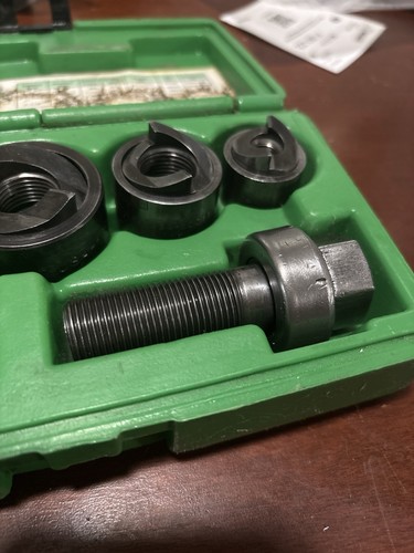 Greenlee SlugBuster Knockout Punch Set 7235BB3 Manual Tool with Dies