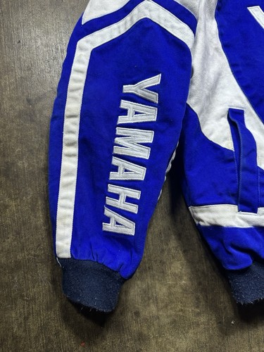 VINTAGE JH DESIGN LICENSED PRODUCT YAMAHA RACING BOMBER STYLE JACKET IN SIZE XL - Picture 3 of 17