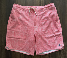 Johnnie-O NWT Men's Medium Swimsuit Shorts Sun Kissed Ariba Red JMSS3150 NWT 89
