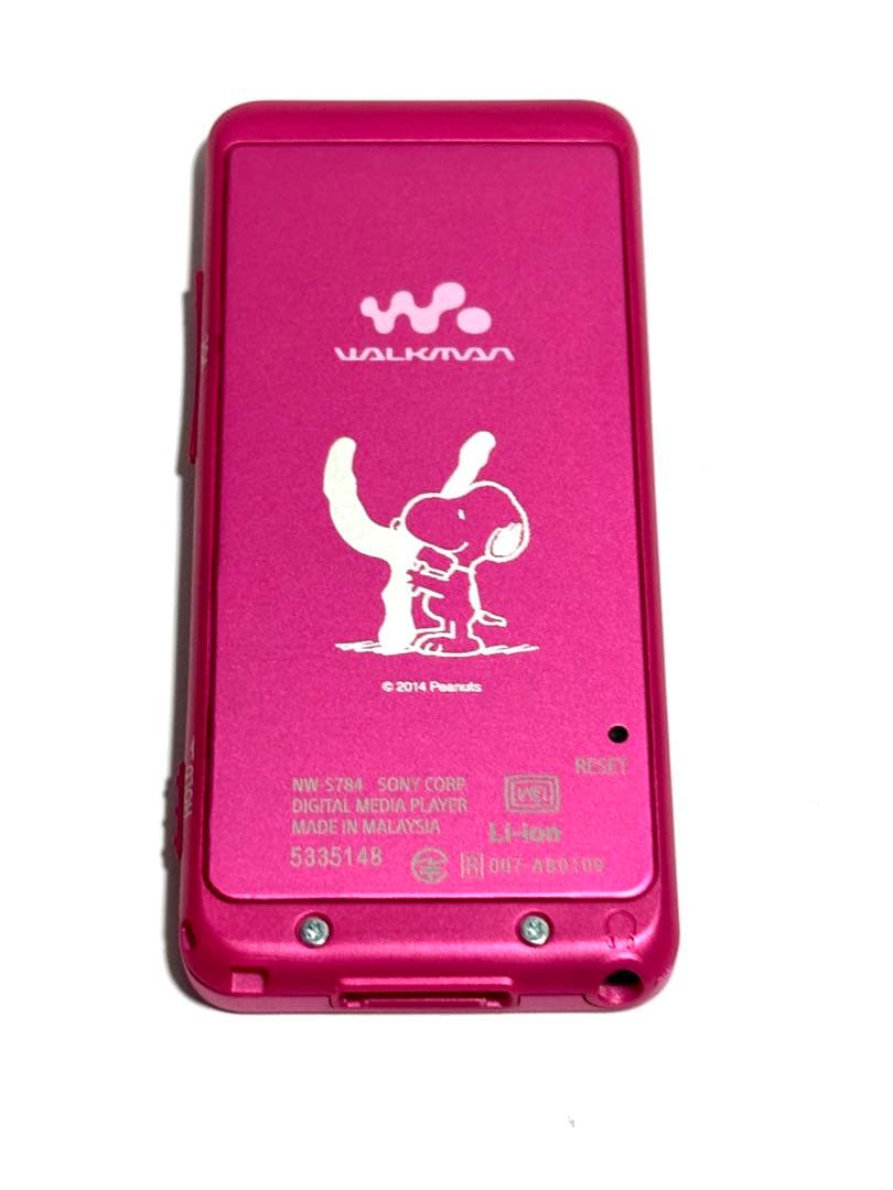 Sony Walkman NW-S784 Snoopy Collaboration Pink Bluetooth w/cable