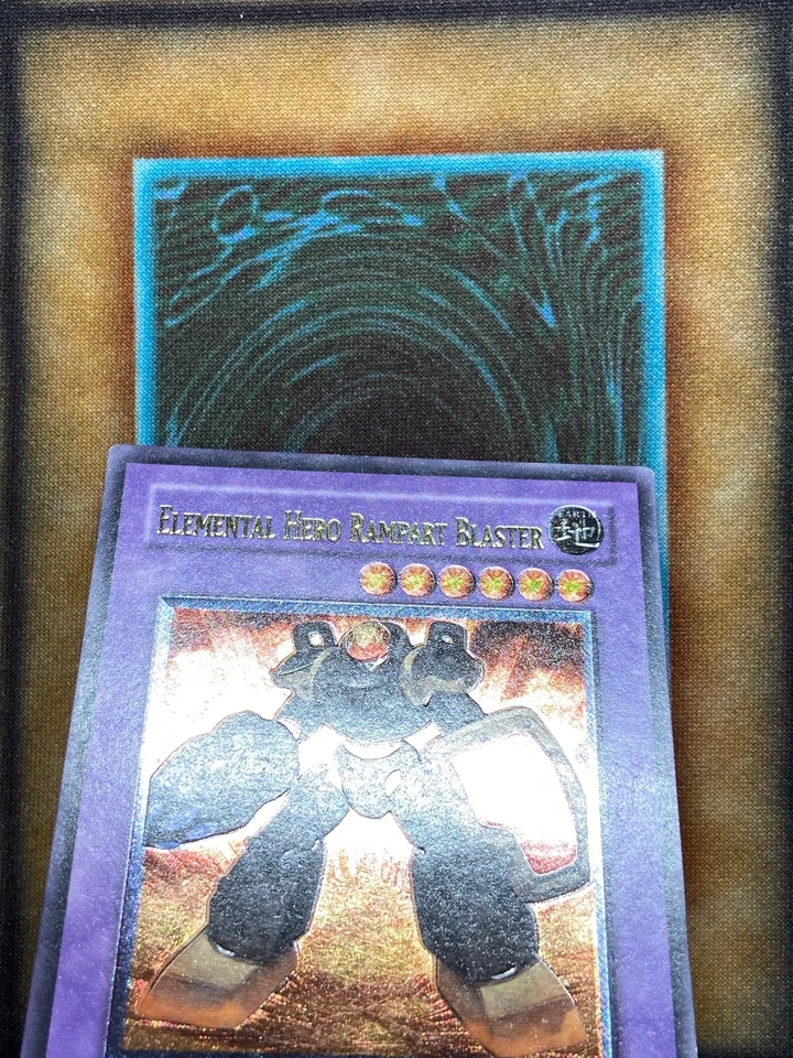 Yugioh Elemental Hero Rampart Blaster EEN-EN033 Ultimate Rare 1st Ed EURO NM - Image 2 of 4