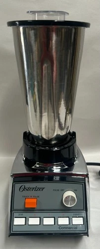 Vtg Retro Oster Osterizer 548-09B Commercial Chrome Electric Blender Mixer (D)