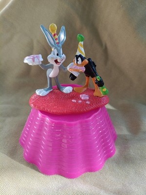 Warner Bros Applause DecoPac 1995 Bugs Bunny Daffy Duck Figur Cake Topper Vintag