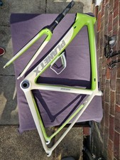 Planet X Bicycle Frame and Fork Green/White Sheffield England Lightweight Design