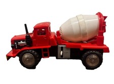 1960s Vintage Cement Mixer Toy - Louis Marx Toys Battery / Friction Mixer Truck 