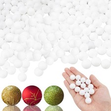 1000 Pcs 0.6 Inch Mini White Styrofoam Balls Small Foam Balls Bulk Mini DIY Craf