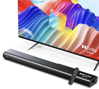 2.2ch Dolby Soundbar, 200W Peak Power, 6 Drivers,2 SUBWOOFER Build-in 35.4''