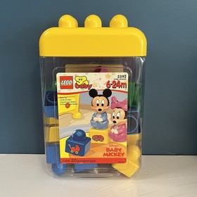 VTG LEGO Disney Baby Mickey Building Blocks Primo #2592 100% Complete 2000 EUC
