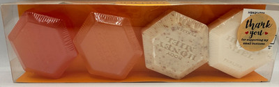 Perlier Honey Soap Set of 4 Bars White Honey , HONEY ORANGE, HONEY BRAN NEW!