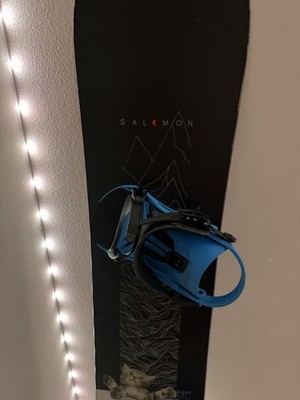 Union Flite Pro Snowboard Bindings Size S Blue/Black Adjustable Ankle Strap