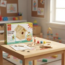 Build  Decorate Your Own Kid's Birdhouse - Creative Craft Kit for Ages 5 