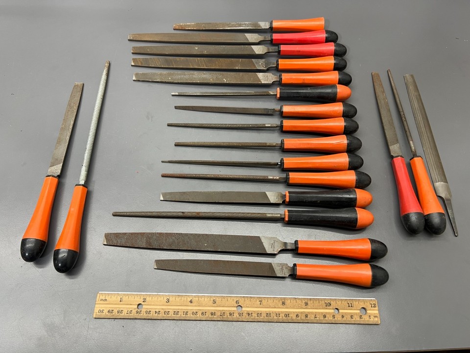 (G) VINTAGE NICHOLSON & BLACK DIAMOND 20PC FILE SET W