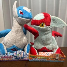 Takara Tomy Pokemon Latios and Latias Plush Doll Set Legendary Pokemon Soft Toy
