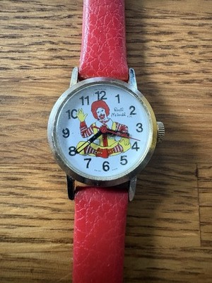 Vintage Ronald McDonald Watch, Swiss, 1980, Manual Wind, 26mm Unisex, Working!