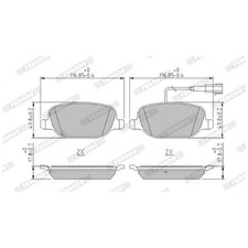Satz Bremsbeläge Bremsklötze hinten für Alfa Romeo Giulietta 940 | 24027000